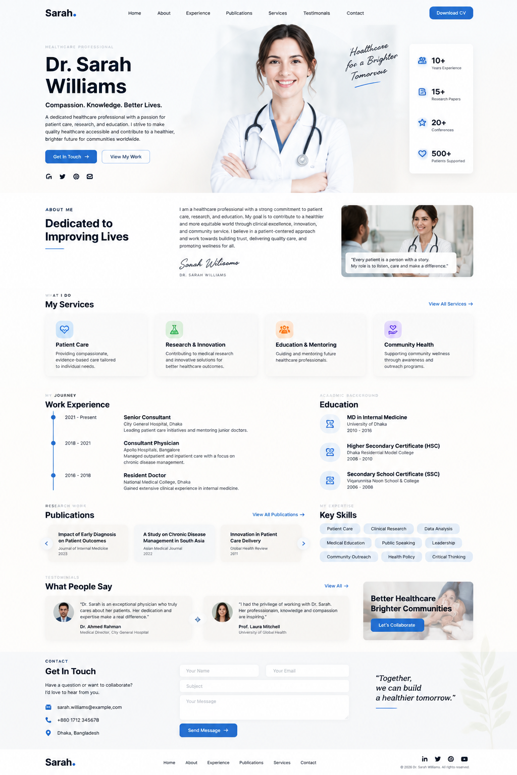 Modern Professional sample website